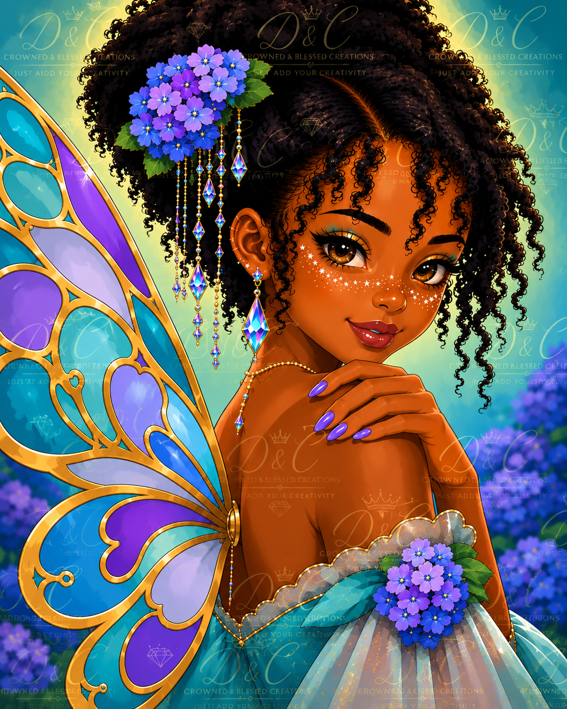The Imperfect Aquarius Fairy 56x70 Square Drills