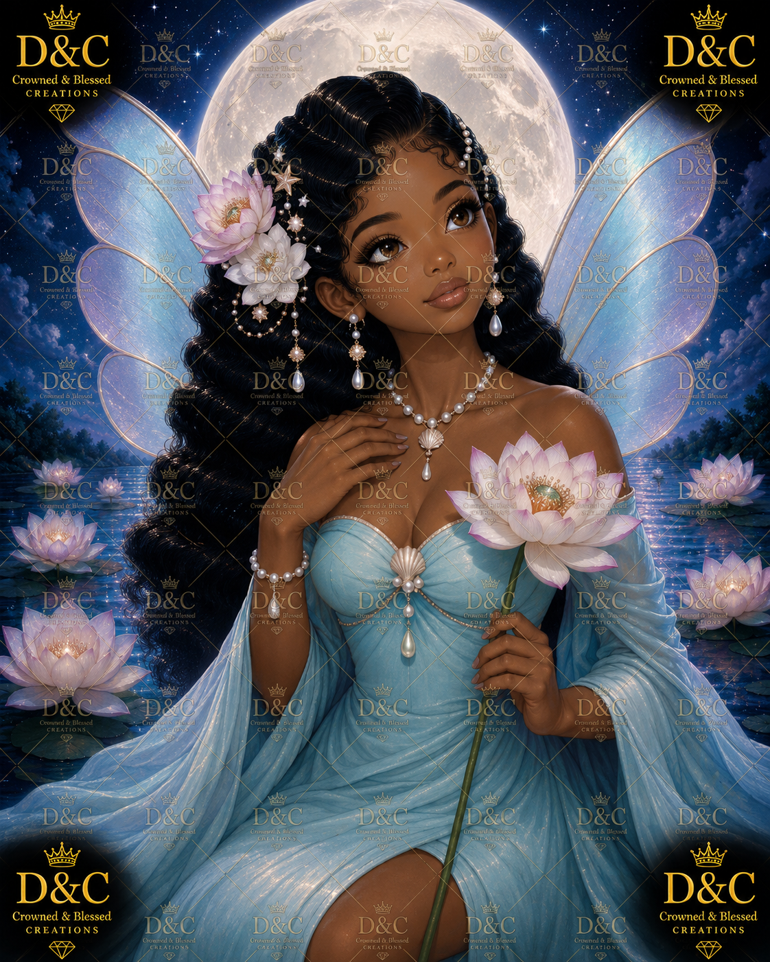 The Serene Pisces Fairy 55x70 Square Drills