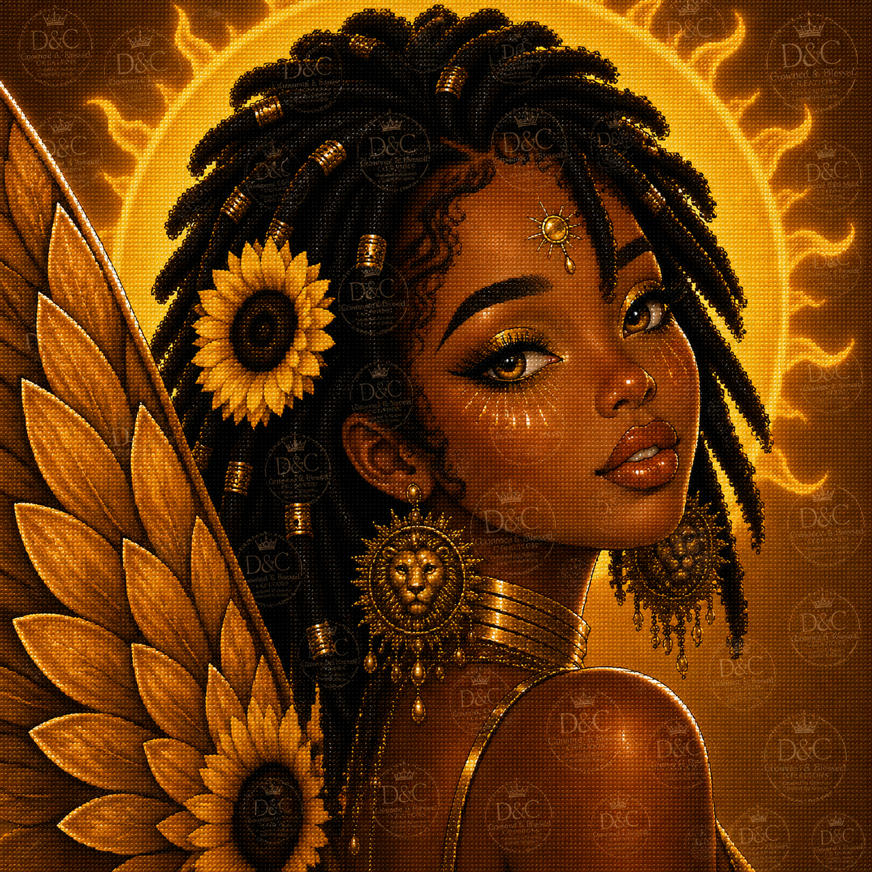 The Prideful Leo Fairy 60x60 Square Drills