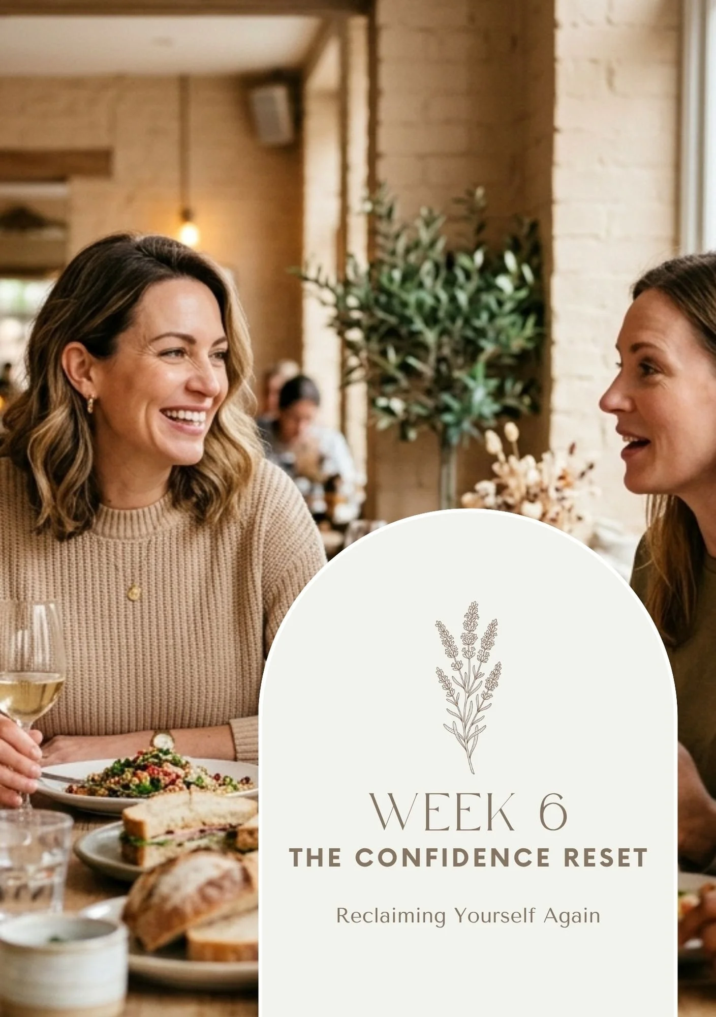 A perimenopause wellness program called The 6 Week Perimenopause Reset - 'Week 6 The Confidence Reset Reclaiming Yourself Again'.