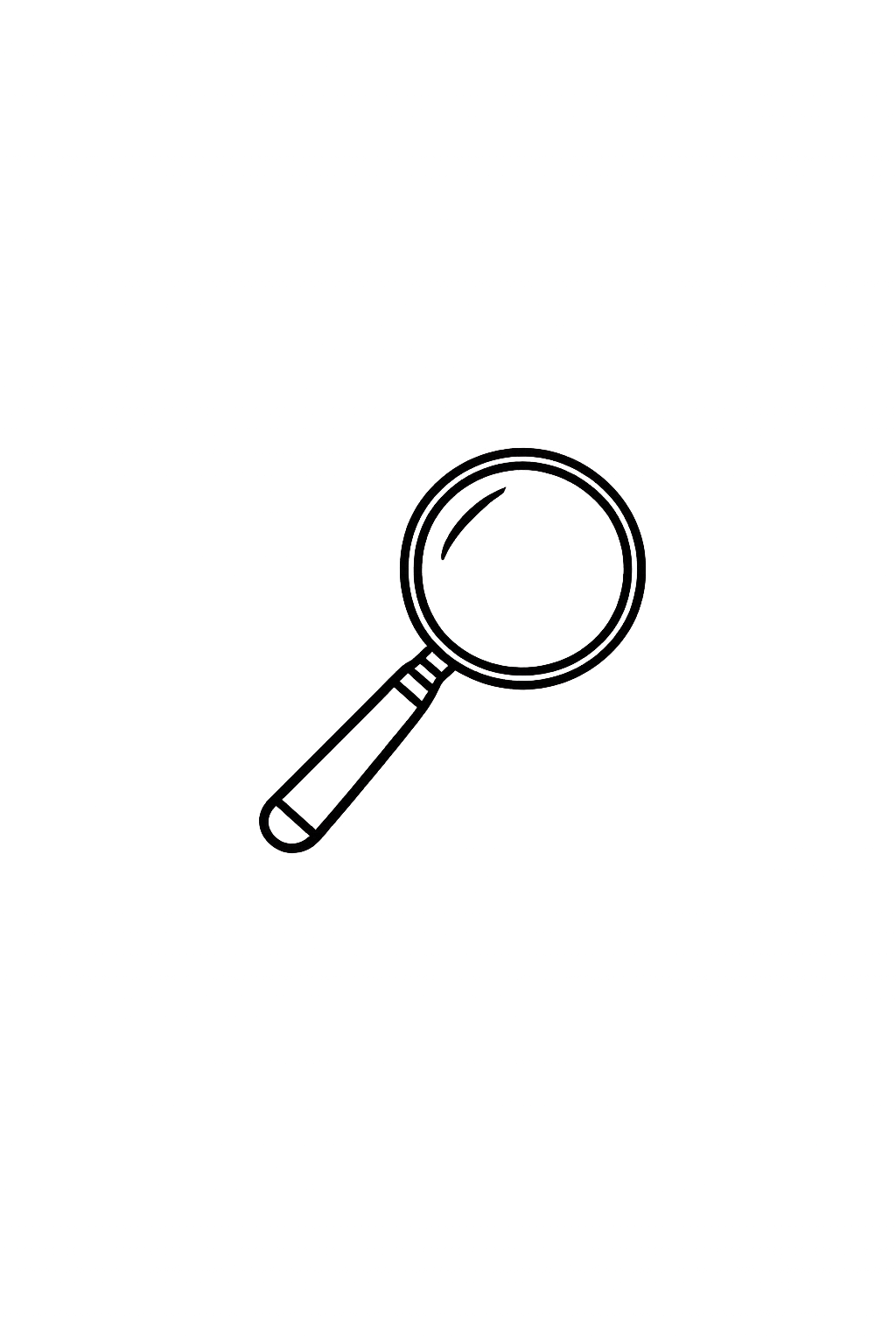 Black background with white text and a magnifying glass icon in the center. The text discusses the importance of scientific research and evidence for understanding and addressing global issues.
