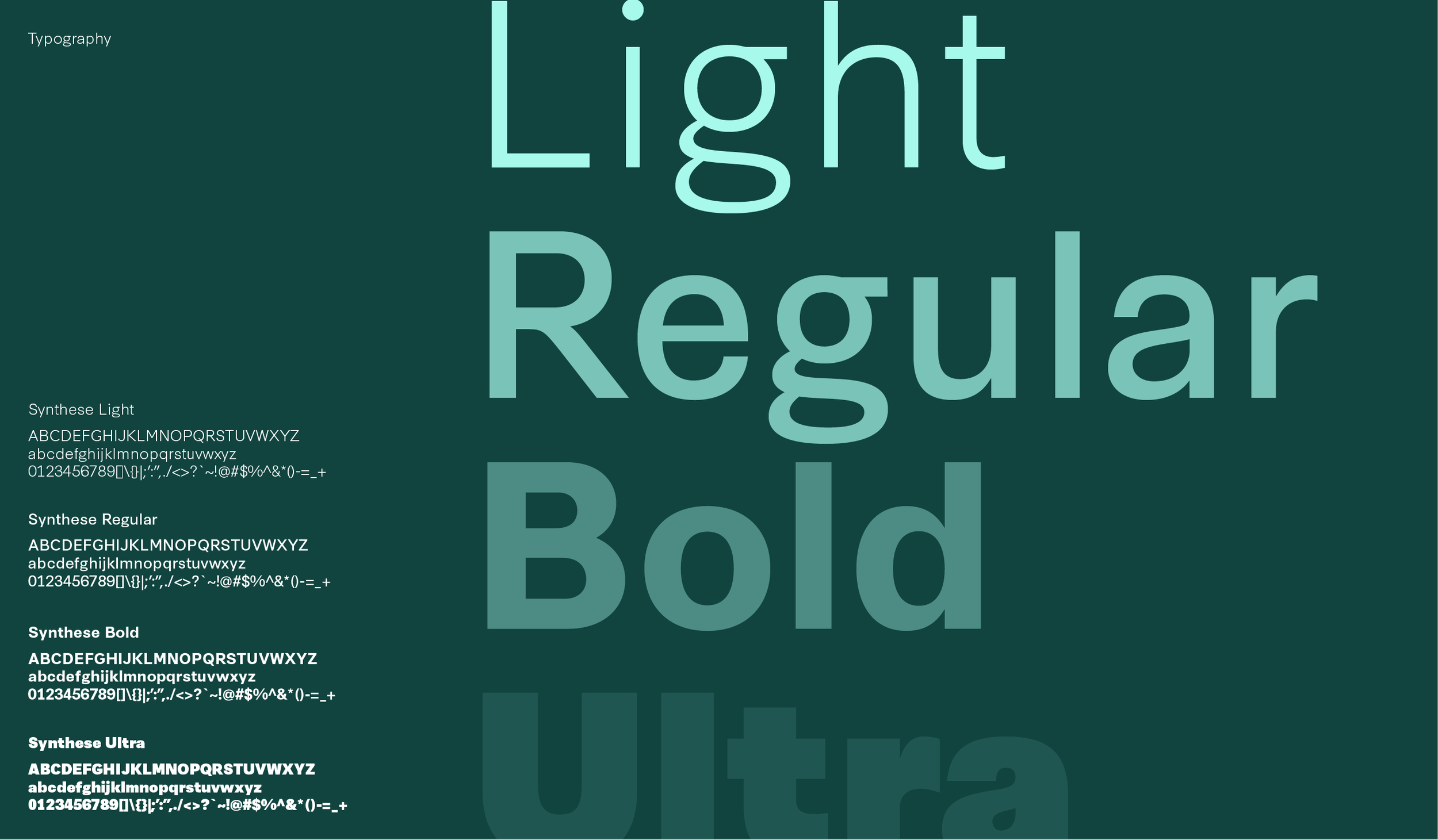 A graphic showcasing different font styles labeled as Light, Regular, Bold, Ultra, Italic, and Book, with sample text displaying the alphabet and numbers in each style.
