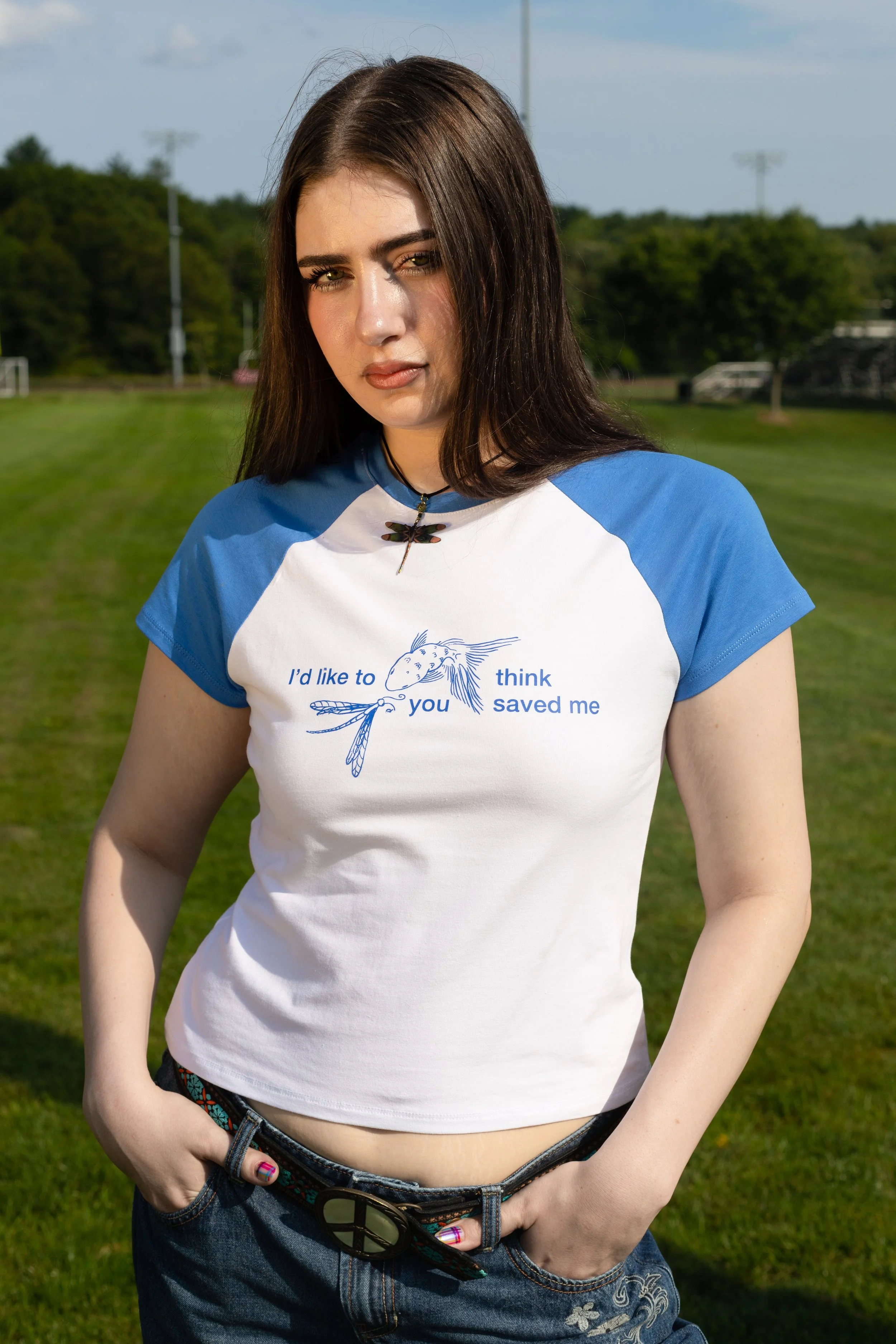 "I'd like to think you saved me" tee