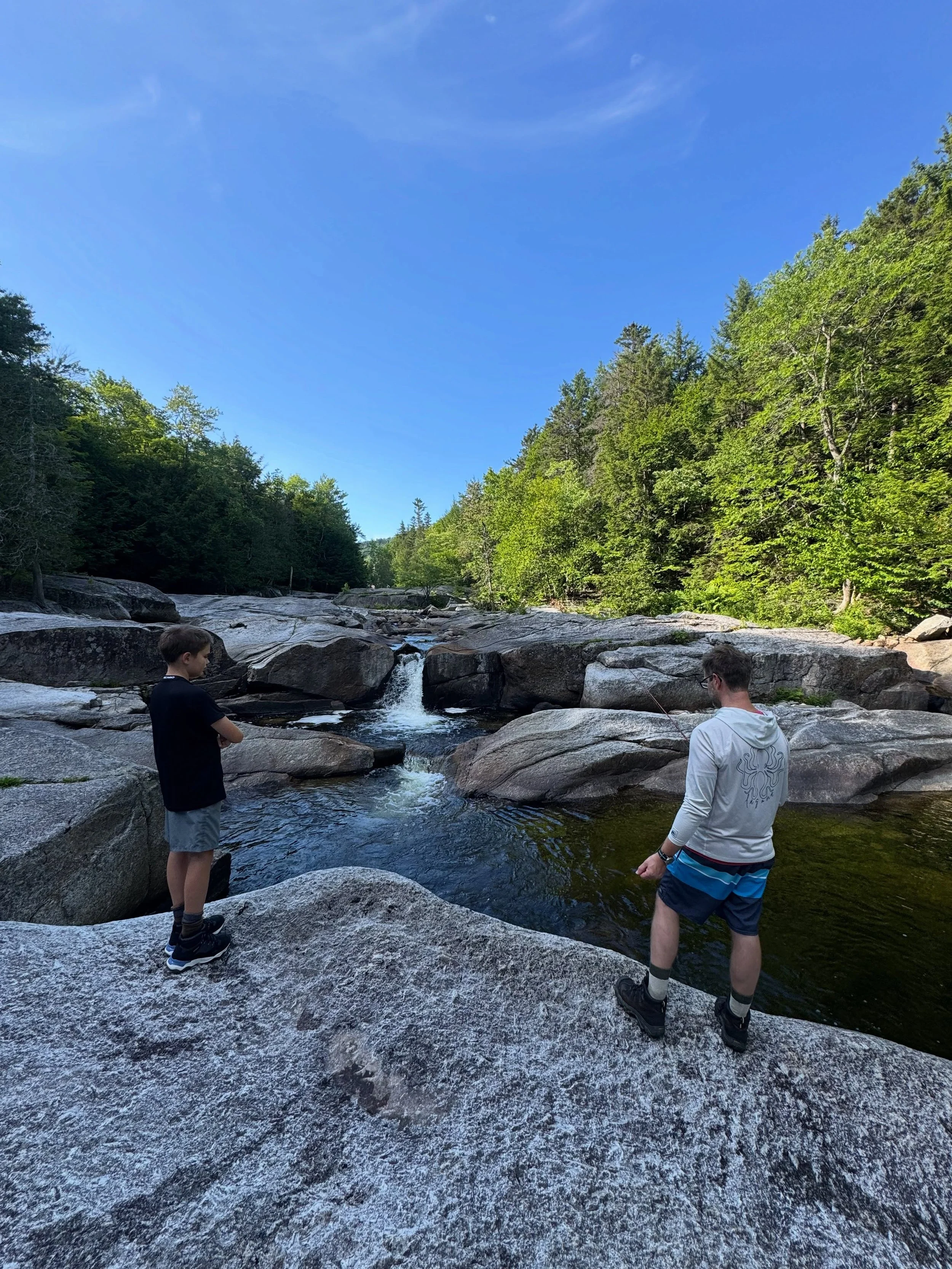 Had an awesome time guiding Drew and Teddy. Small stream and small natives. Unbeatable for late July!