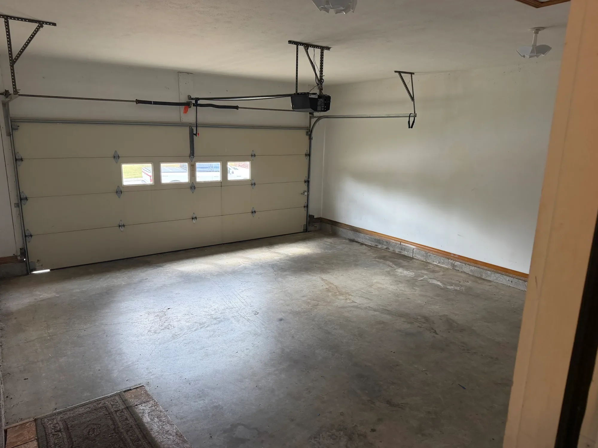  Attached two-car garage with automatic door opener 