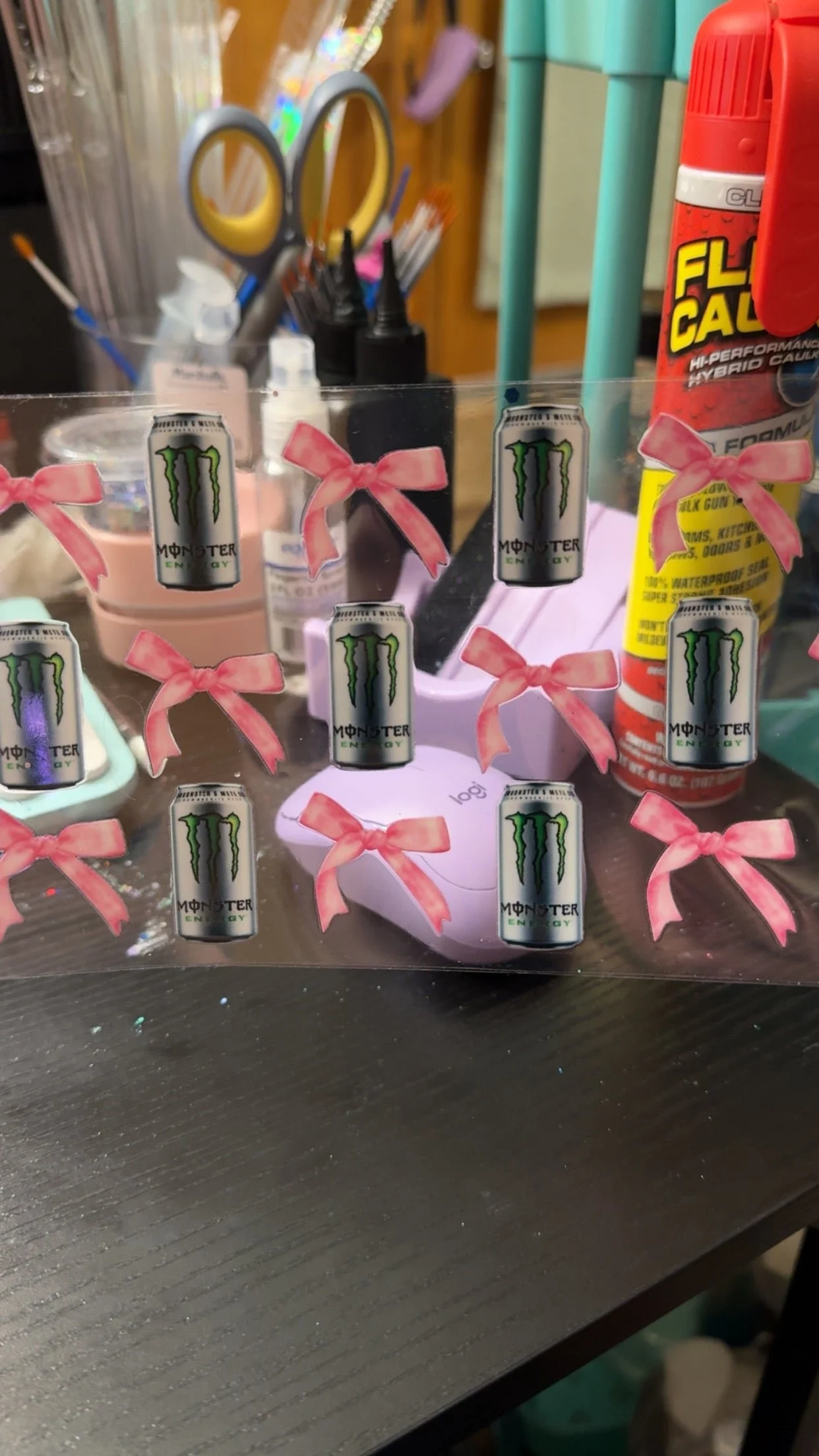 Monster pink bows