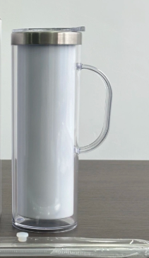 20 ounce Snowglobe Tumbler stainless steel storyboard With Handle