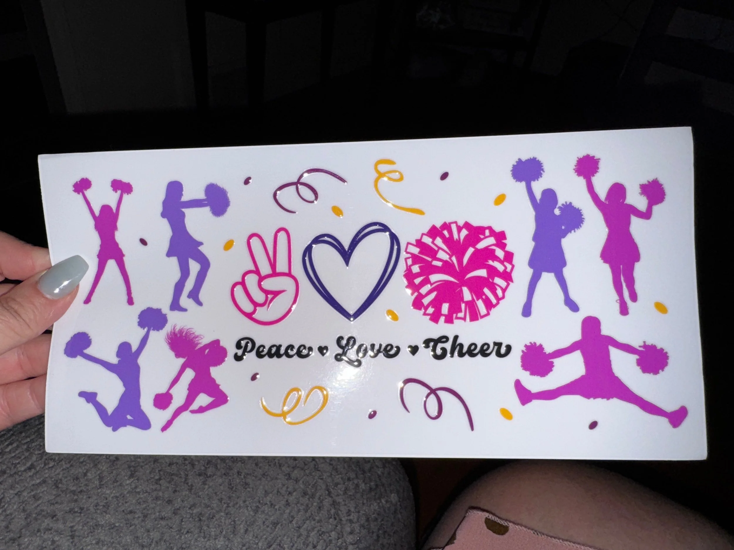 Peace love cheer