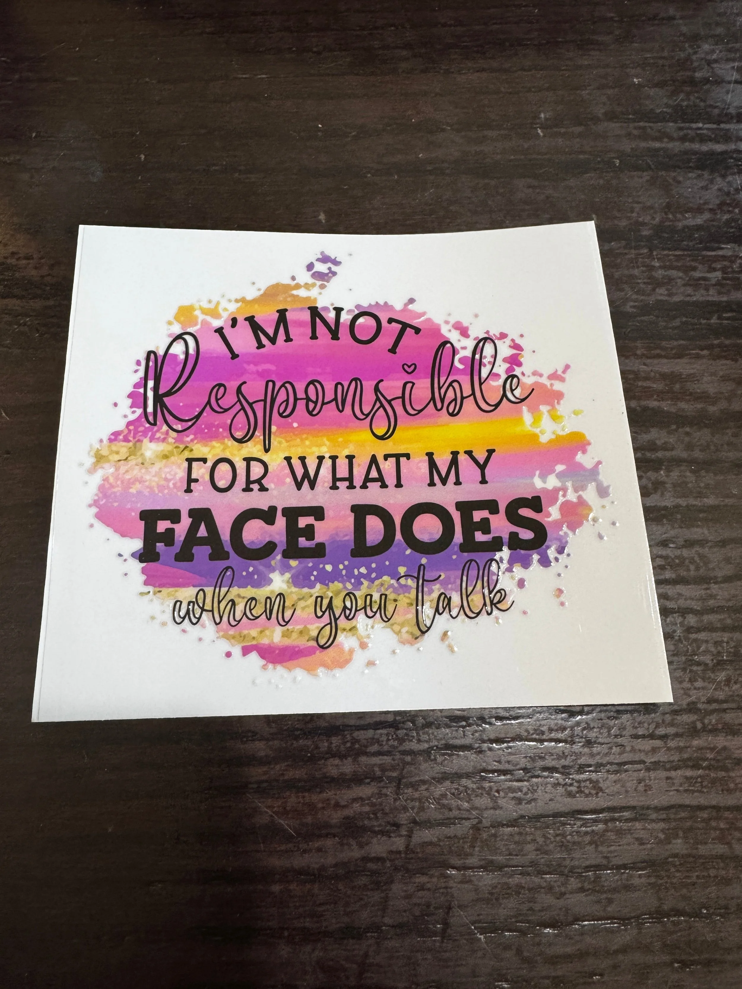 Not responsible