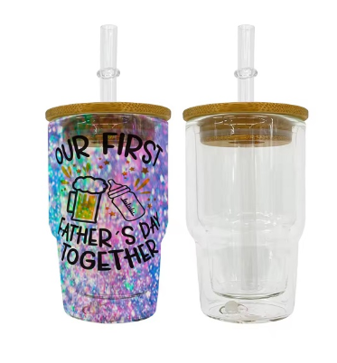 3 ounce shotglass snowglobe cup  GLASS