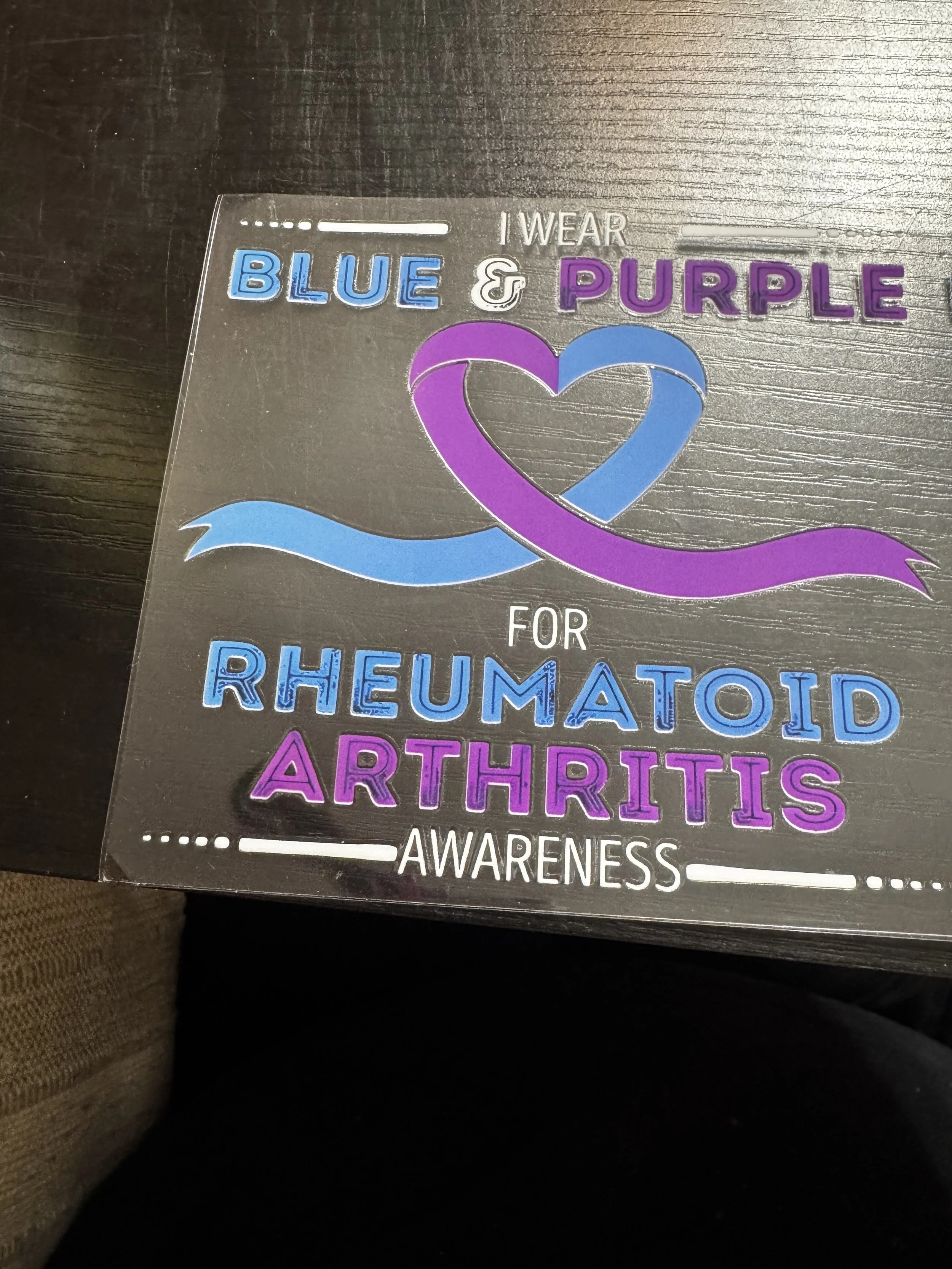 Rheumatoid arthritis awareness decal 3
