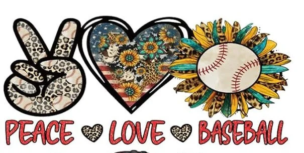Peace love baseball