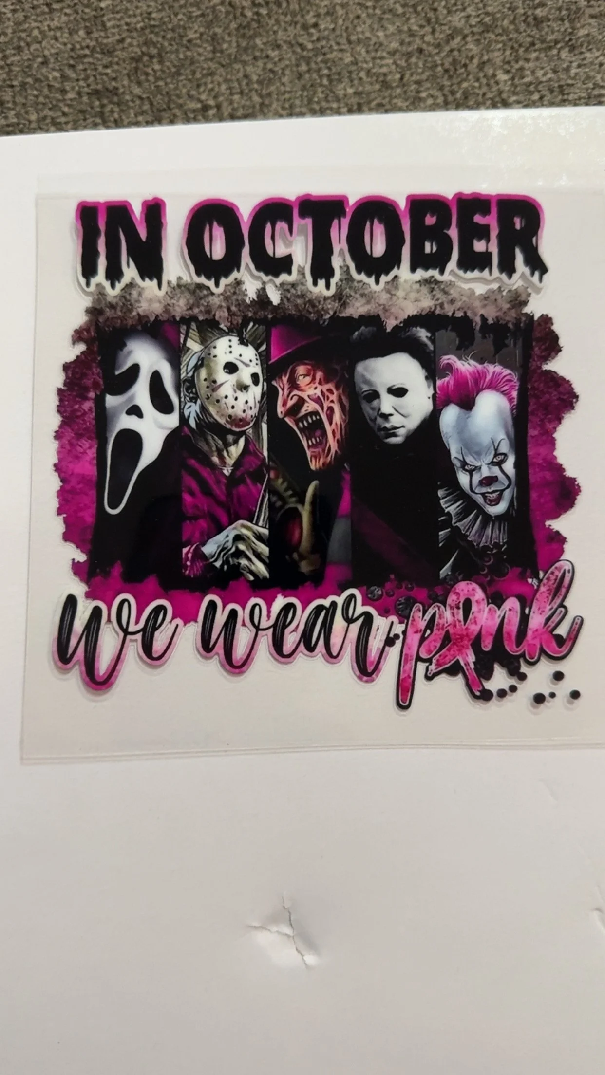 october we wear pink halloween