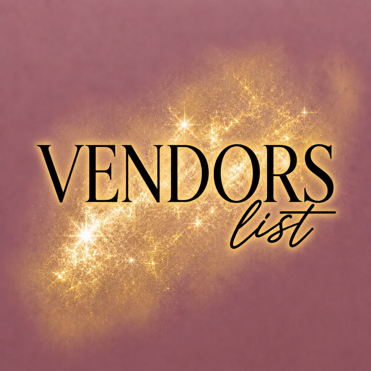 Vendors List/Cup Course