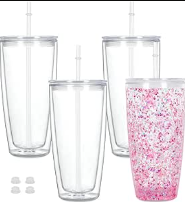 24 Ounce Snowglobe Tumbler WIDE