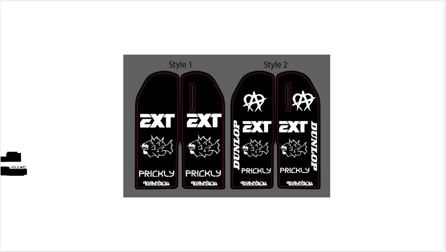 RTR fork guard decals