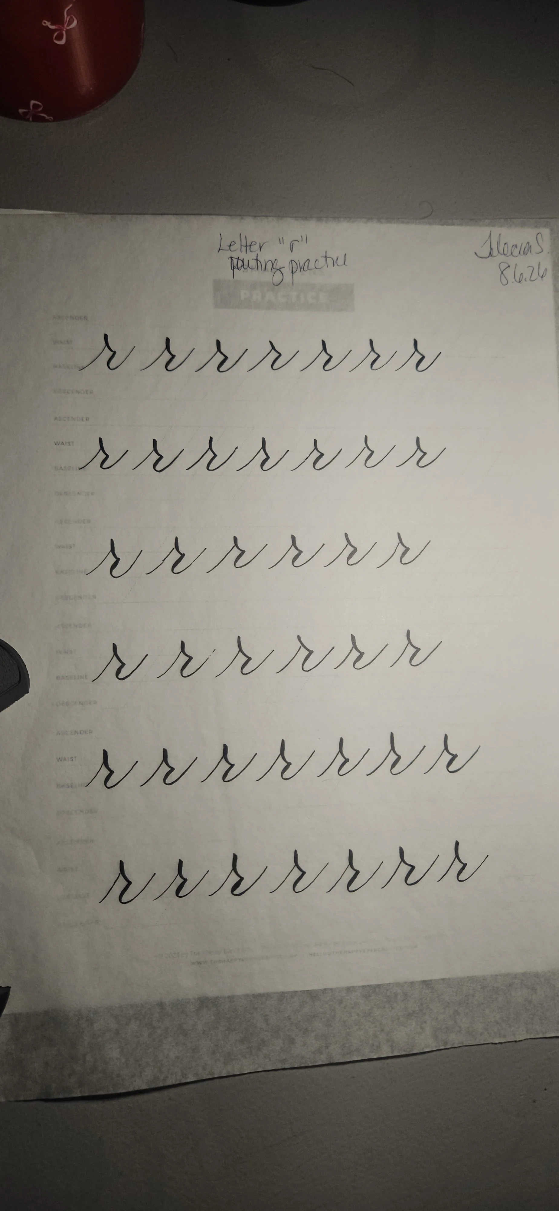 Calligraphy or Alien Language? 👽 Learning the Letter “r”