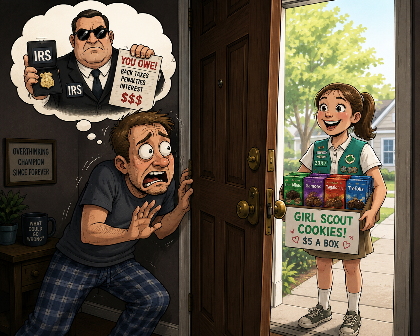 Scared Guy IRS Girl Scout.png