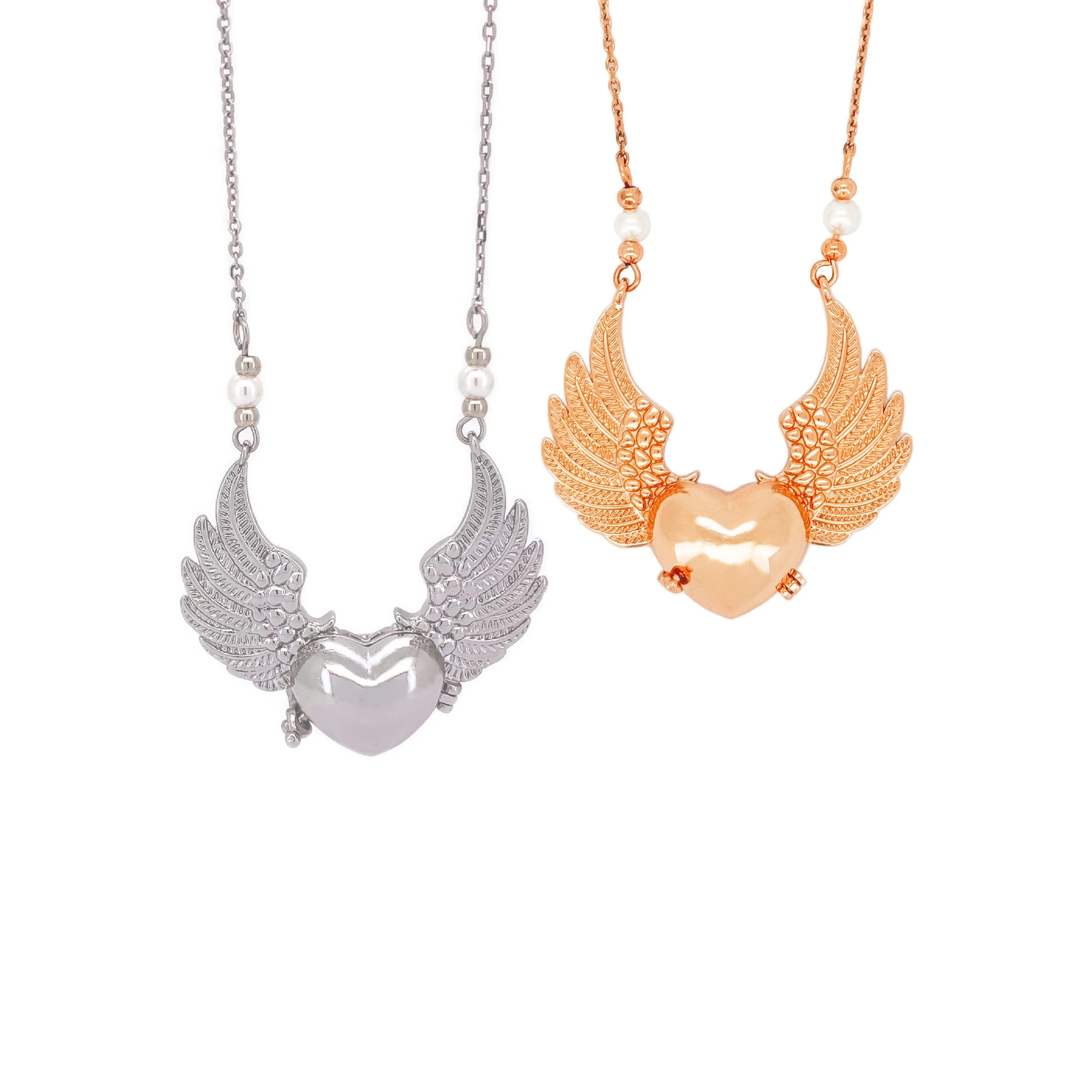 Winged Heart Pendant Necklace (BN06)