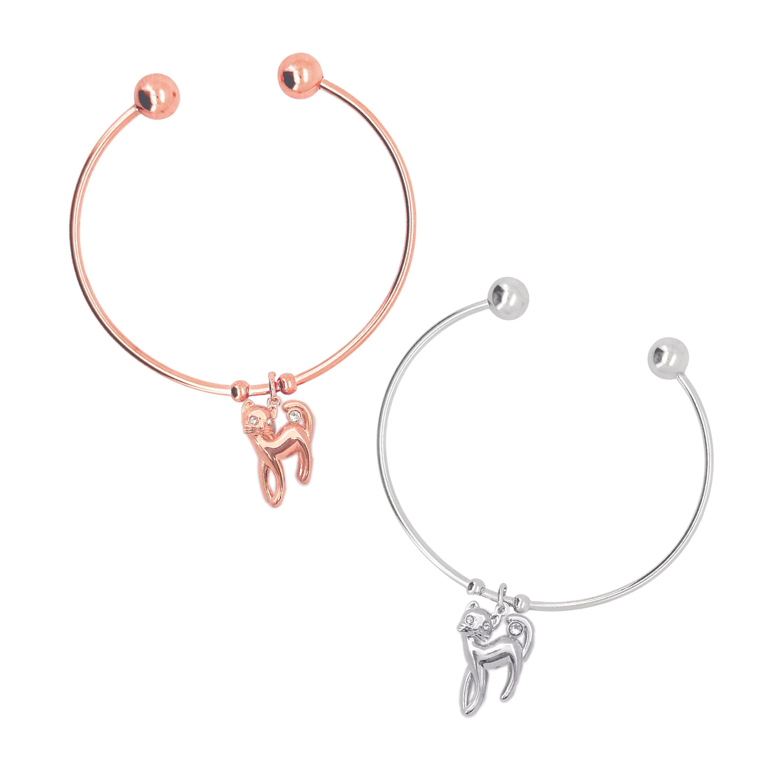 Whimsical Cat Animal Charm Bracelet - CB02
