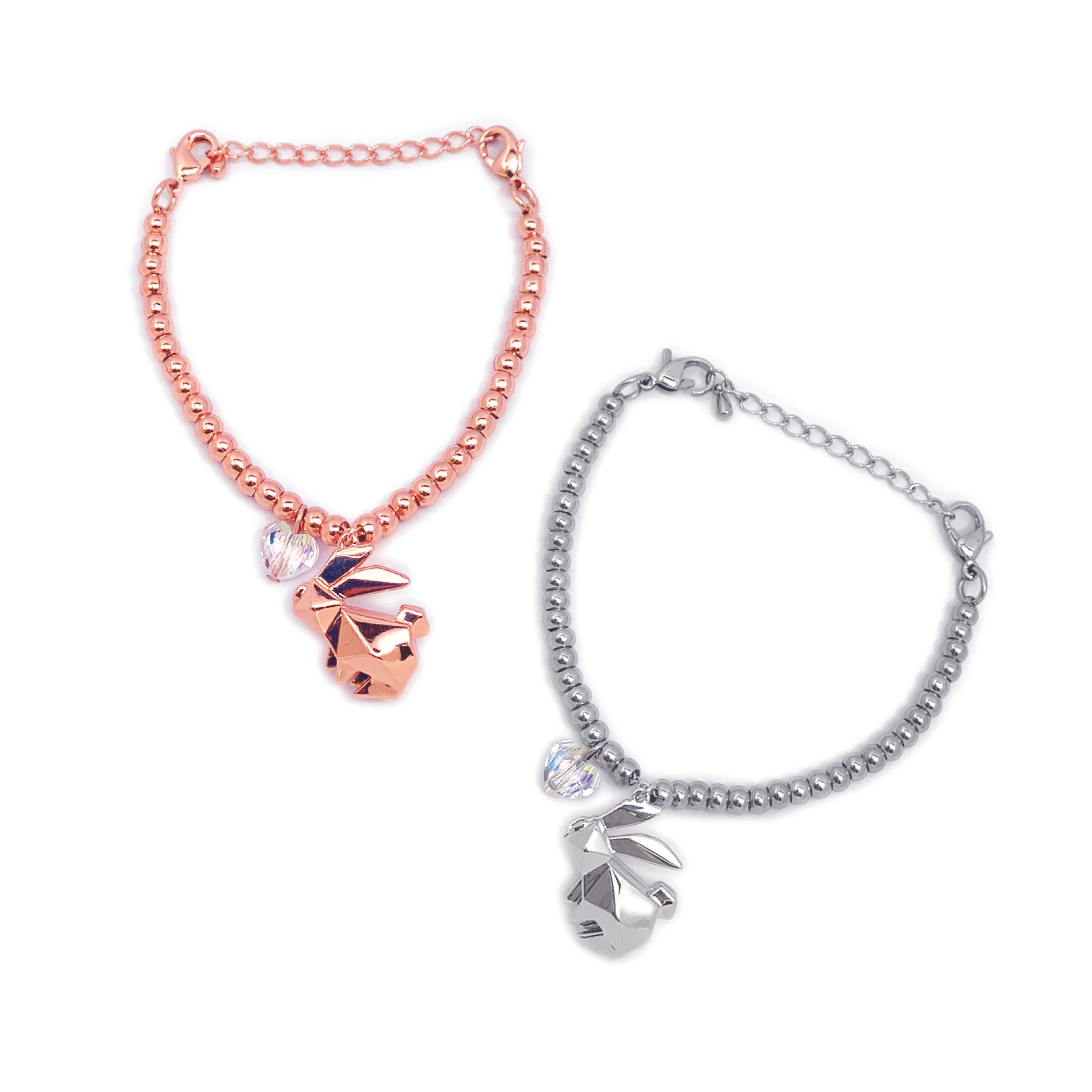 Origami Rabbit Charm Bracelet - AB02