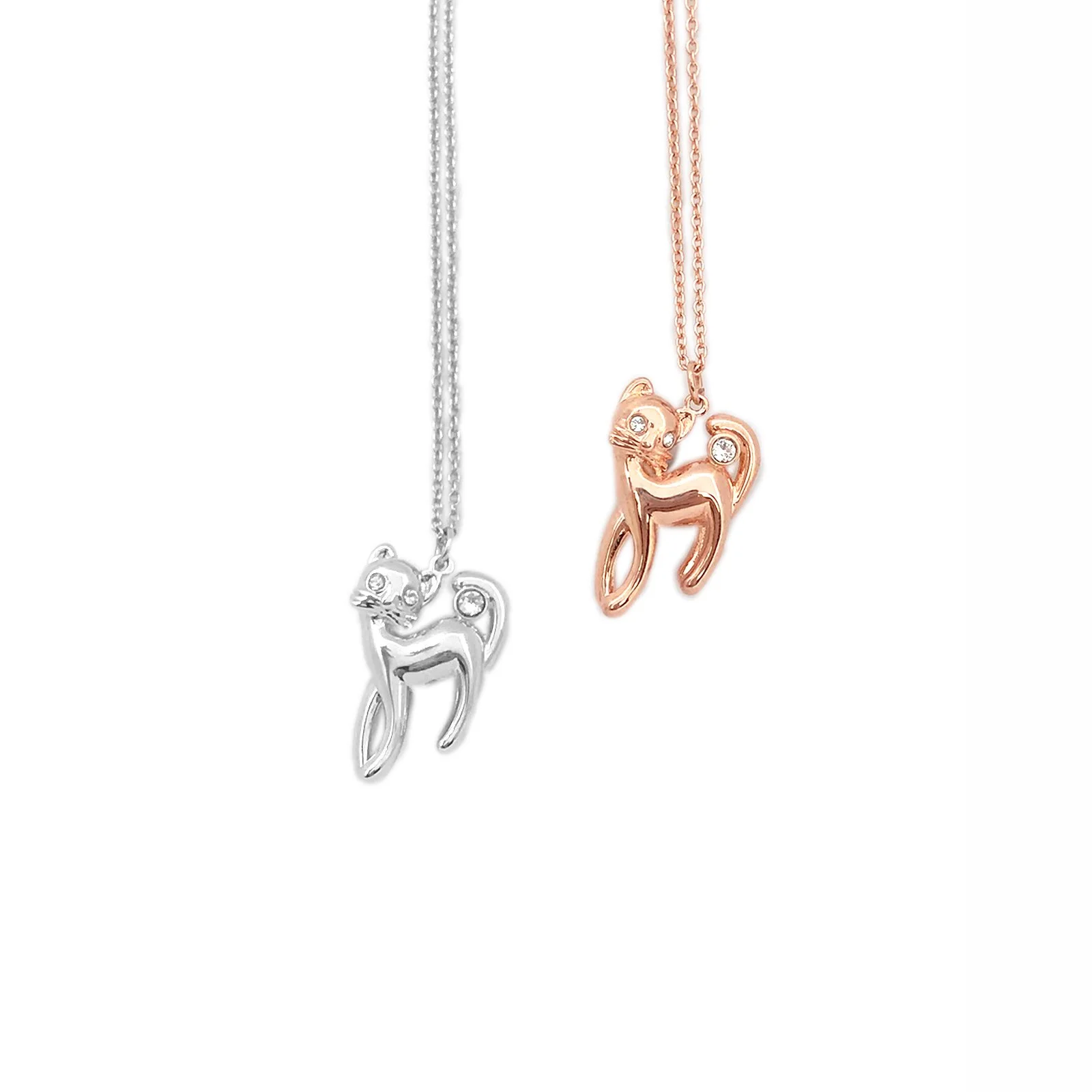 Charming Cat Pendant Necklace - CN01
