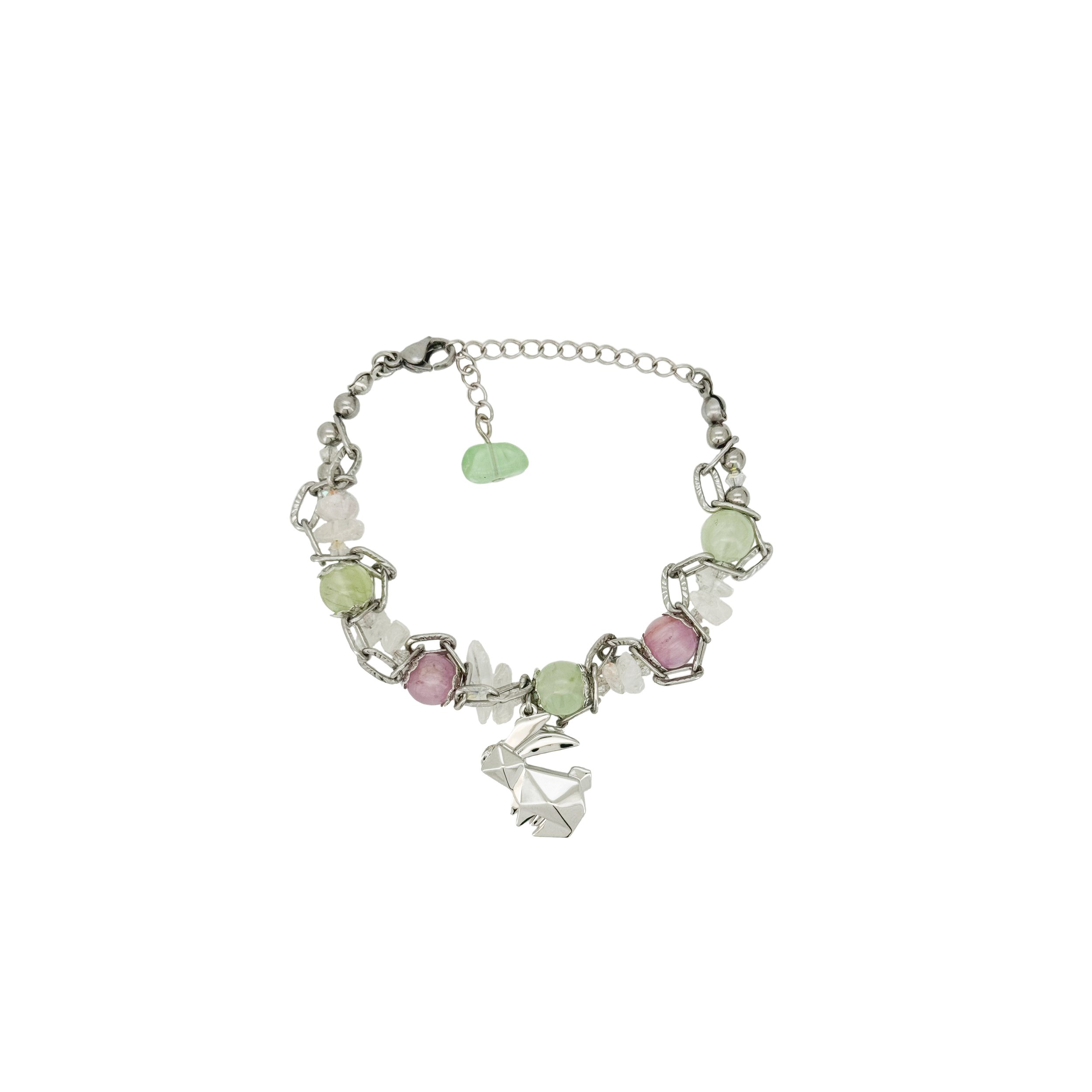 Harmony Gemstone Rabbit Charm Bracelet - SB34