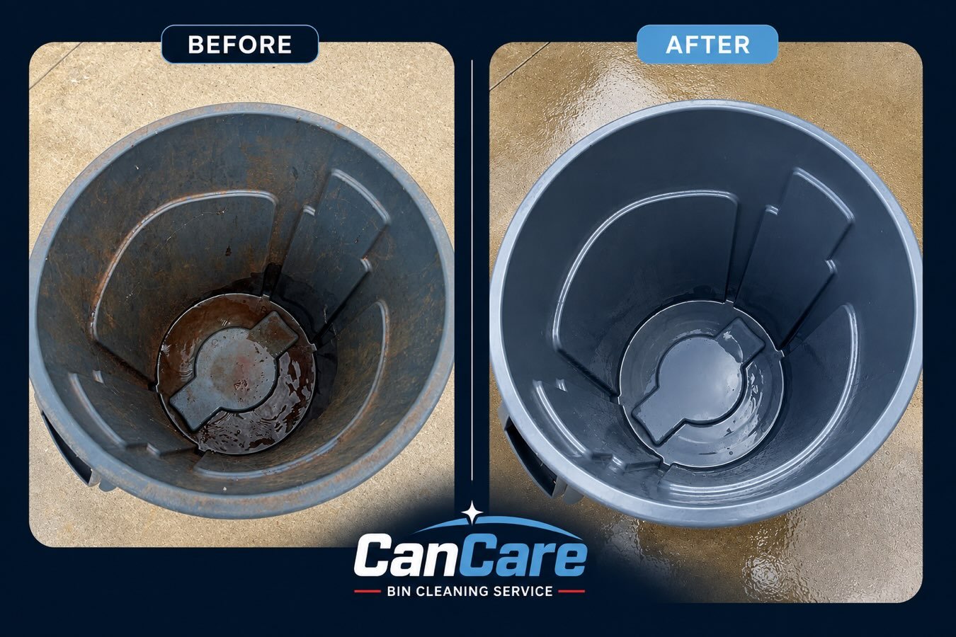 Ballpark completed! Many cans received the CanCare cleanse today after the summer heat and ballgames have caused a stink.