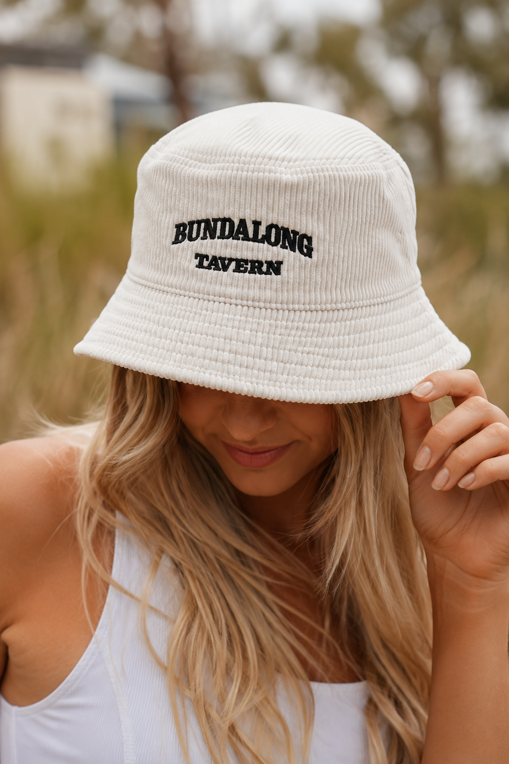 White Bucket Hat