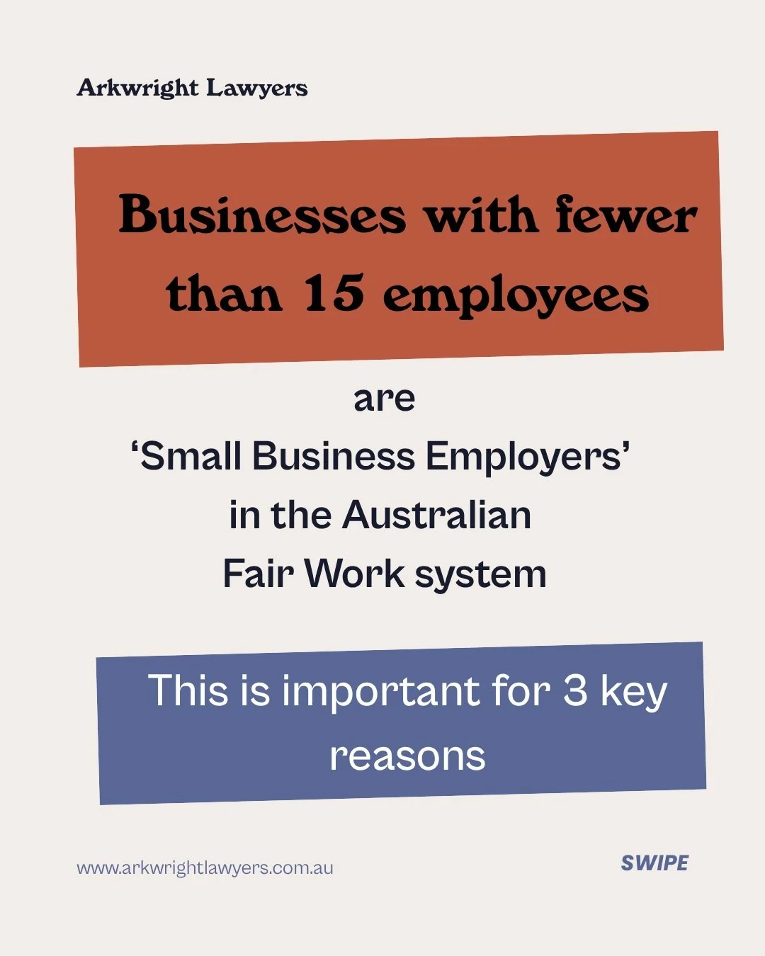 Small businesses have a few different rules when it comes to employees.