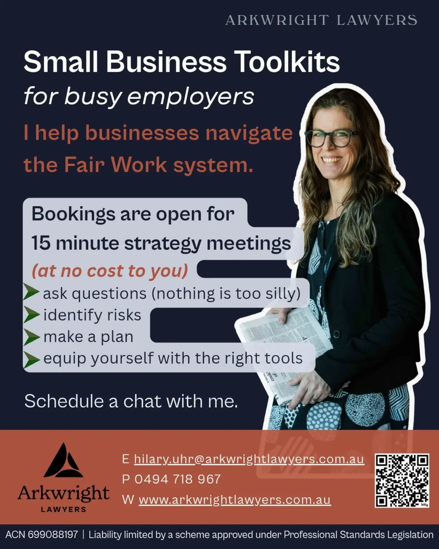 Schedule a free 15 minute strategy meeting and find out what you need in your employer toolkit