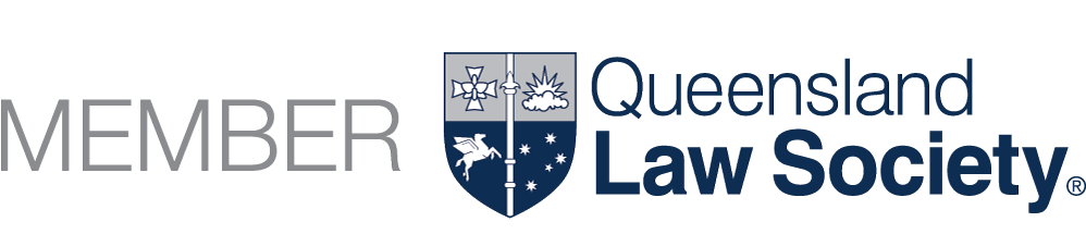 Queensland Law Society membership logo with shield emblem