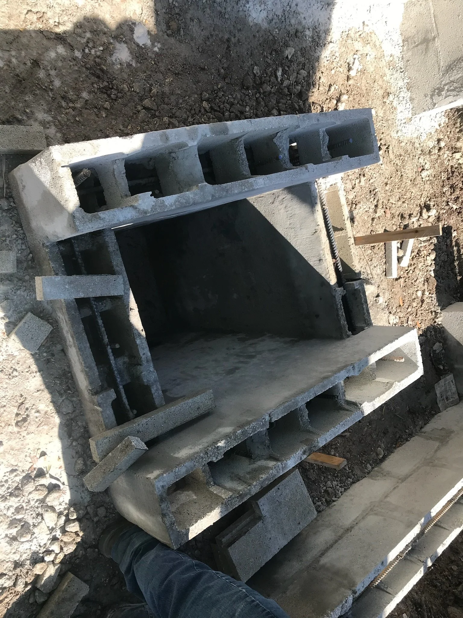 Drainage inlet to reconstruction.