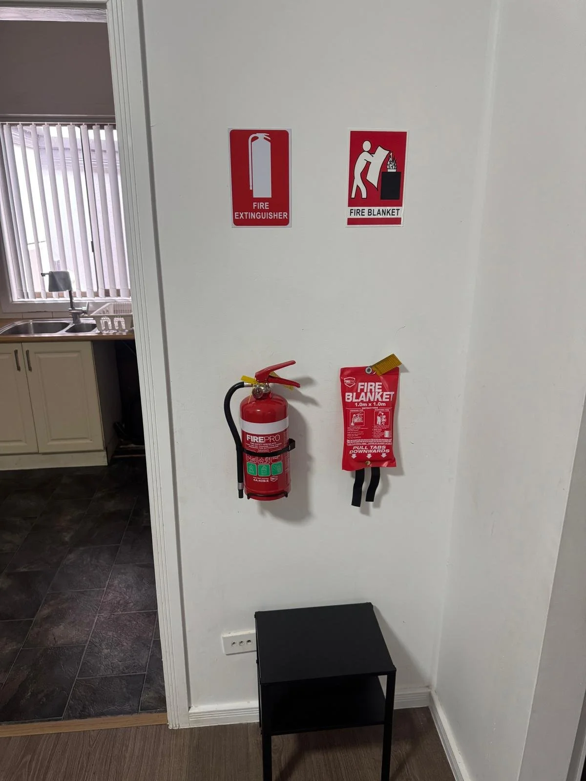 Interconnected smoke alarms and fire safety equipment installed in a Sydney co-living property