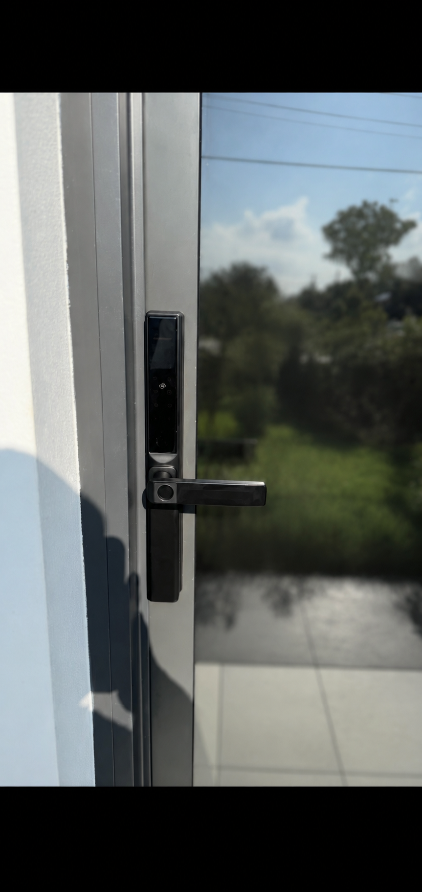 Slim-line smart door lock installation done by Terravex Group at Toongabbie