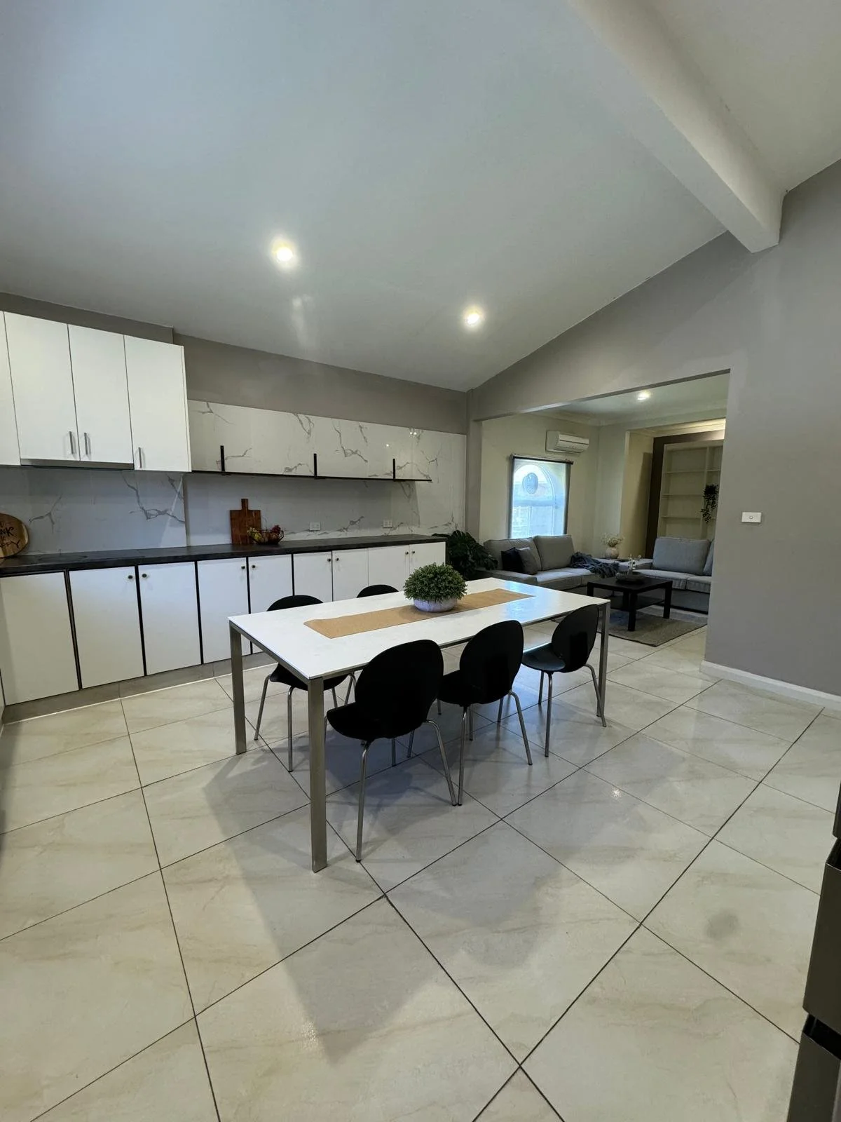 Large open kitchen and dining space for a co-living property in Sydney