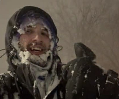 Kryptonite Weather getting pounded on a snowy night on March 15th, 2026.