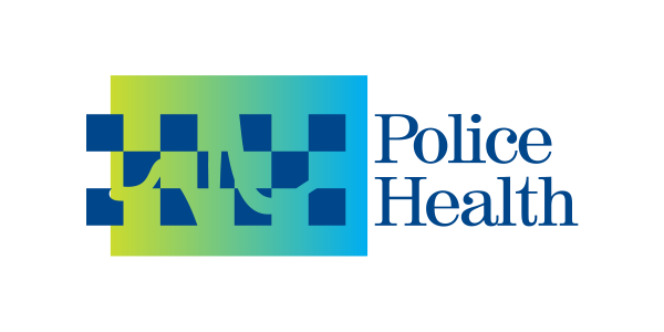 Stylized logo with pixelated design and a gradient background transitioning from green to blue.