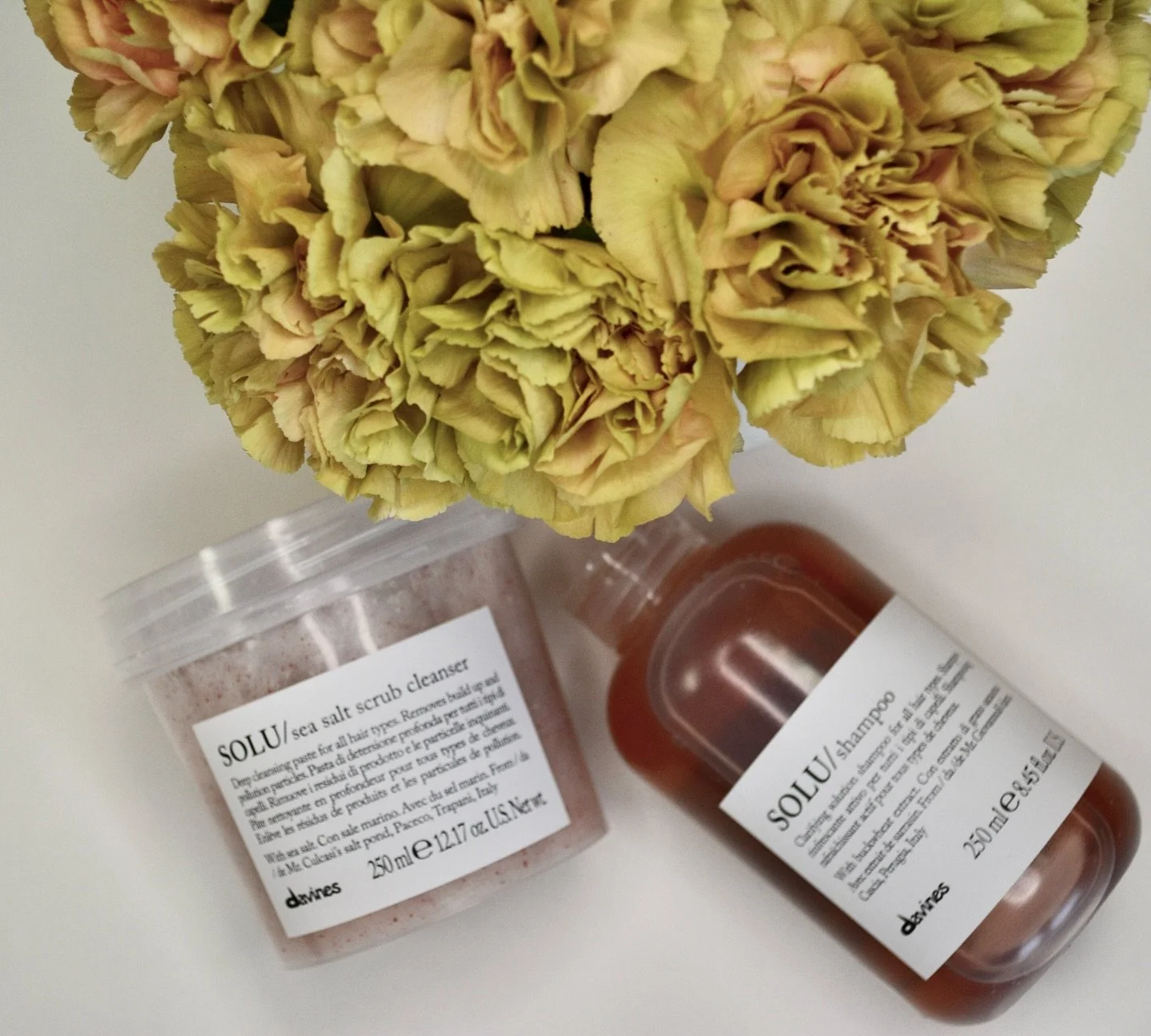 Davines SOLU 

This duo is a game-changer for detoxifying and deep cleaning your hair and scalp. It leaves your locks feeling soft, residue-free, and incredibly fresh. 

➕Anti- Pollution
➕Purification
➕Shine

This treatment is perfect for removing st