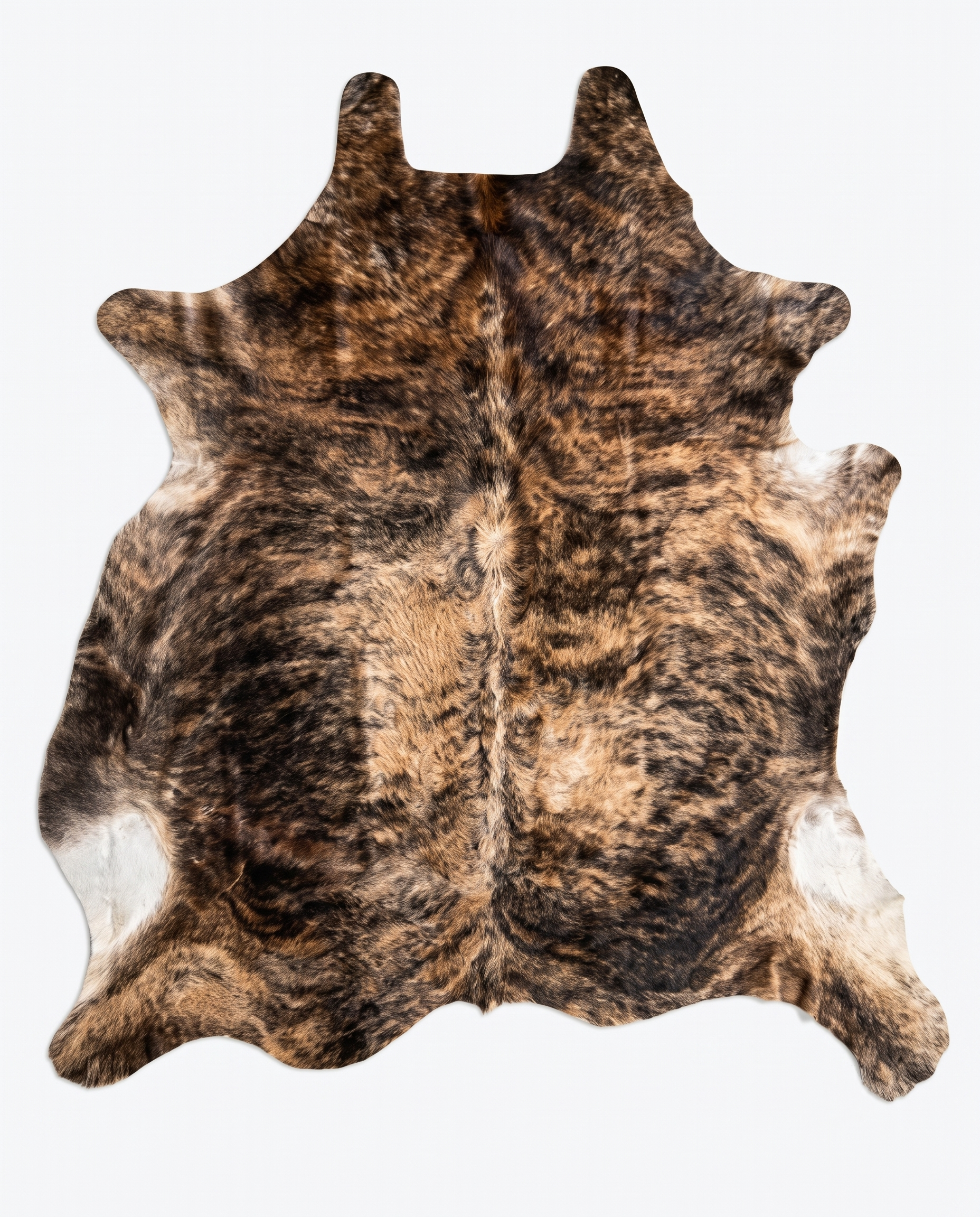 Alfombra de cuero brindle beige
