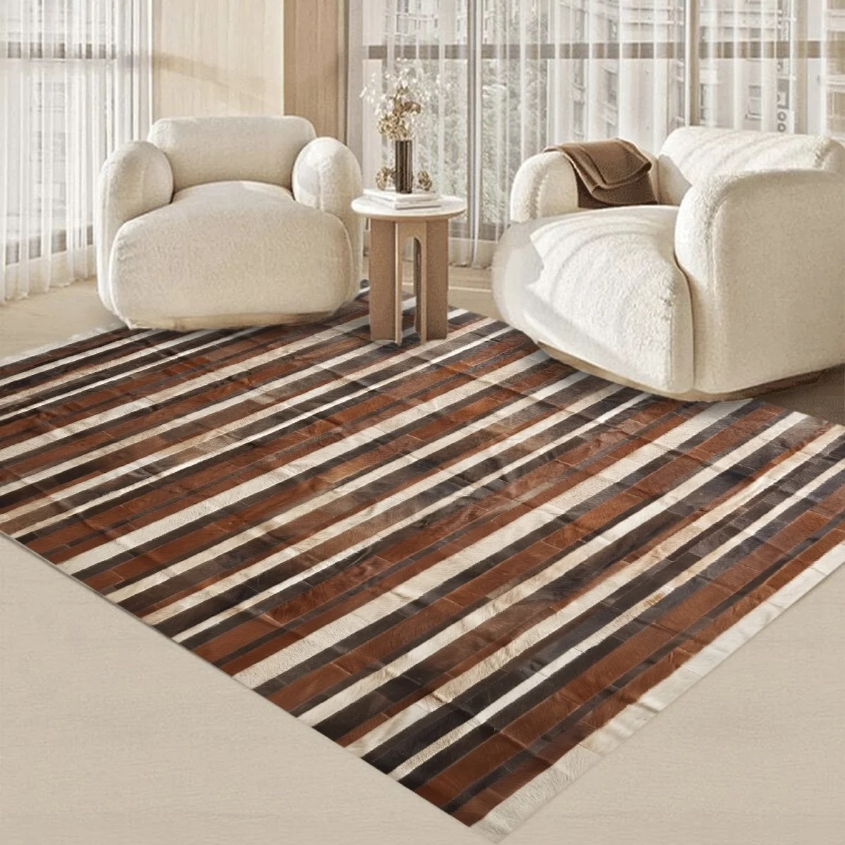 alfombra de cuero