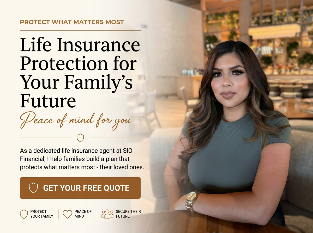 Ashley Matta, licensed life insurance agent at SIO Financial, helping families find personalized life insurance coverage and financial protection.