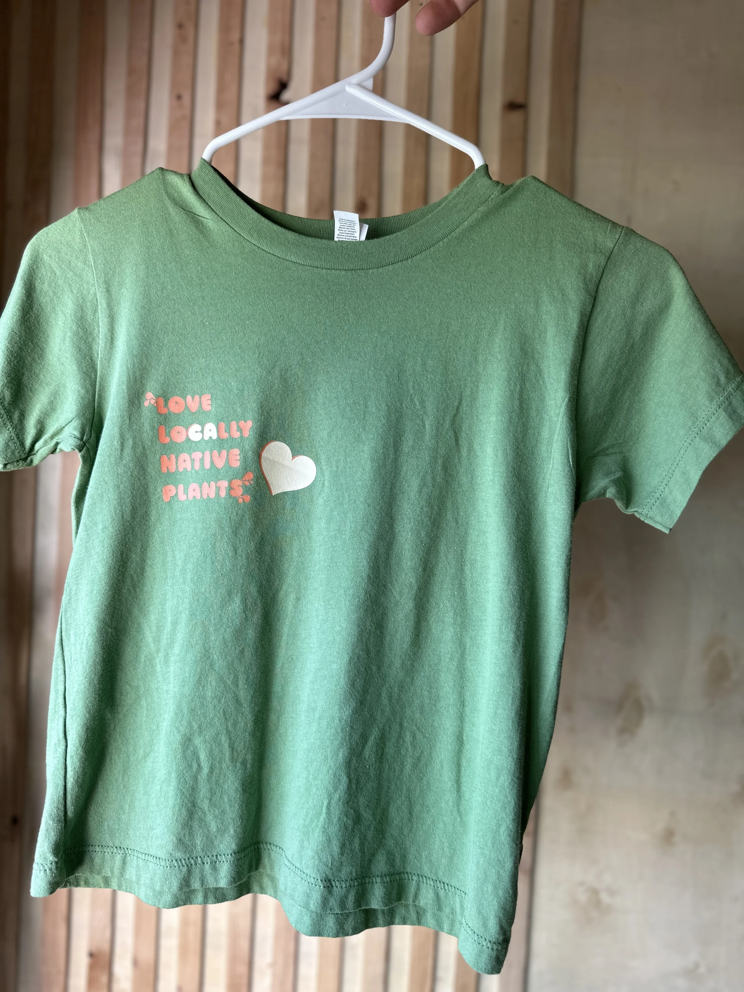 Kid's Love Locally Native Plants shirt