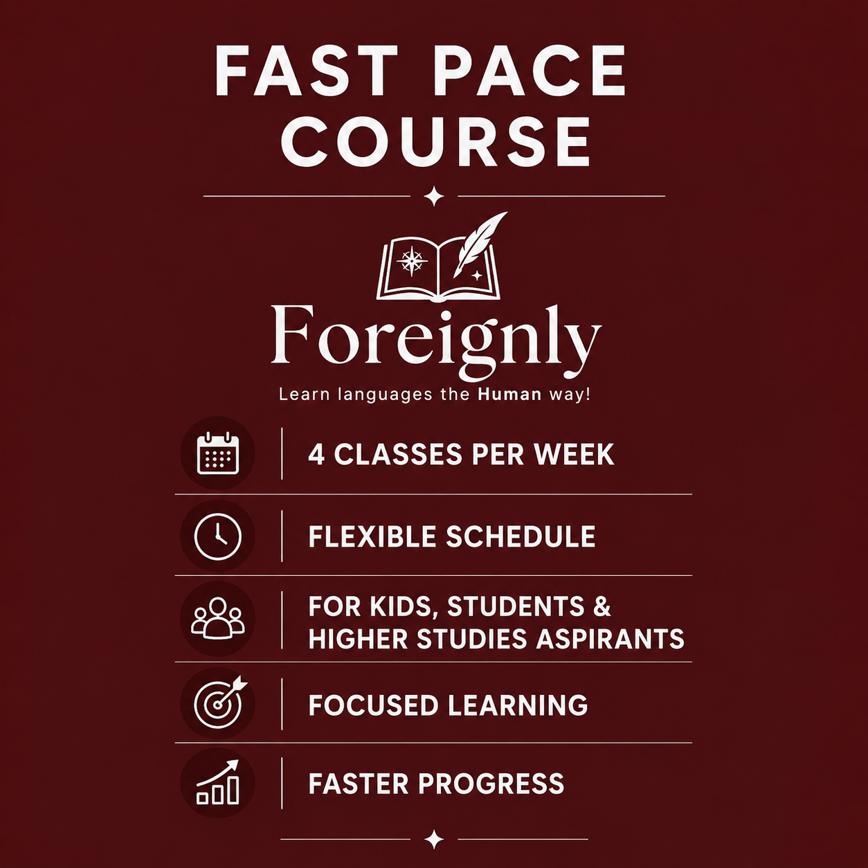 Fast Pace Course