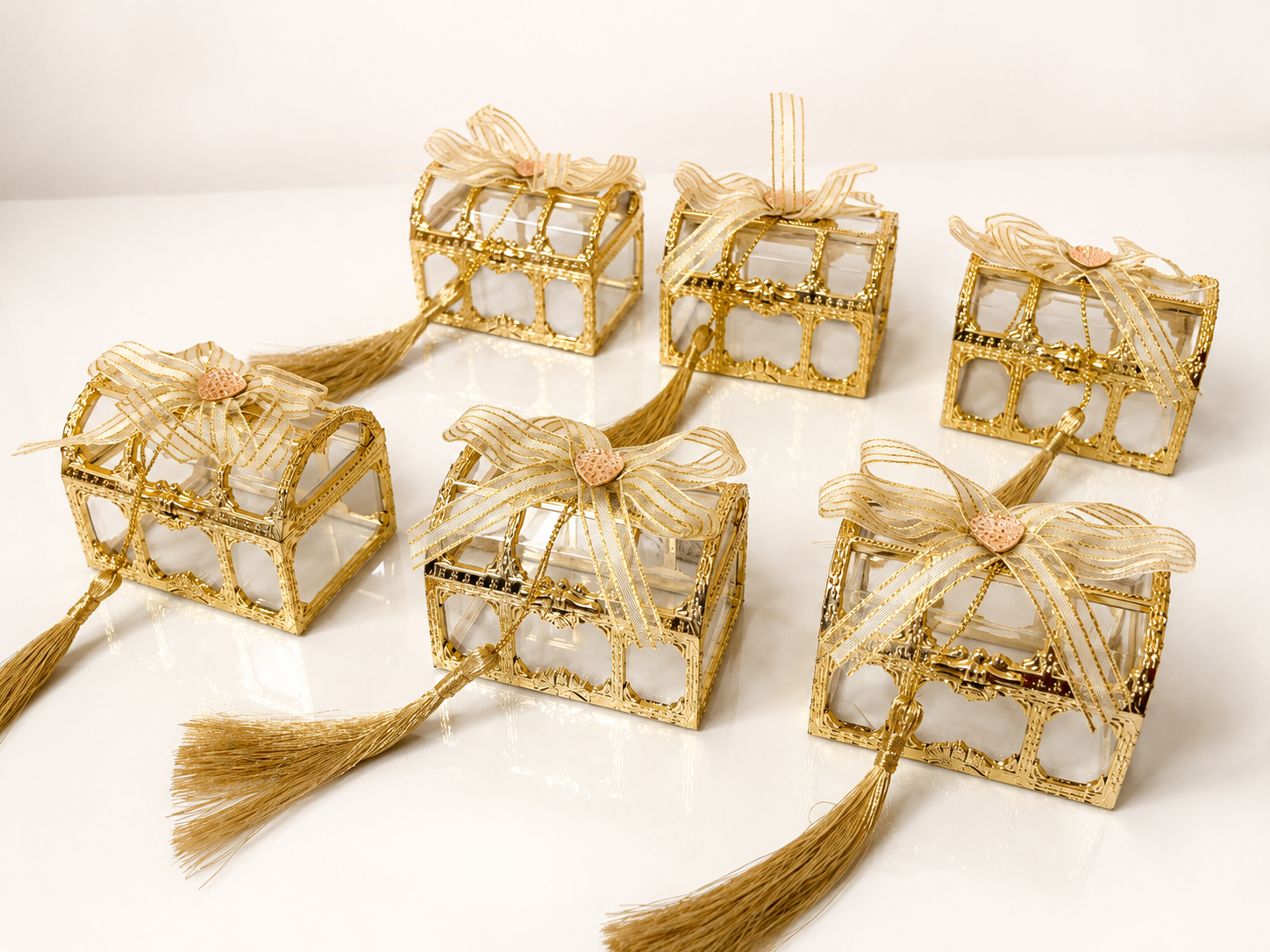 Gold Party Favor Boxes