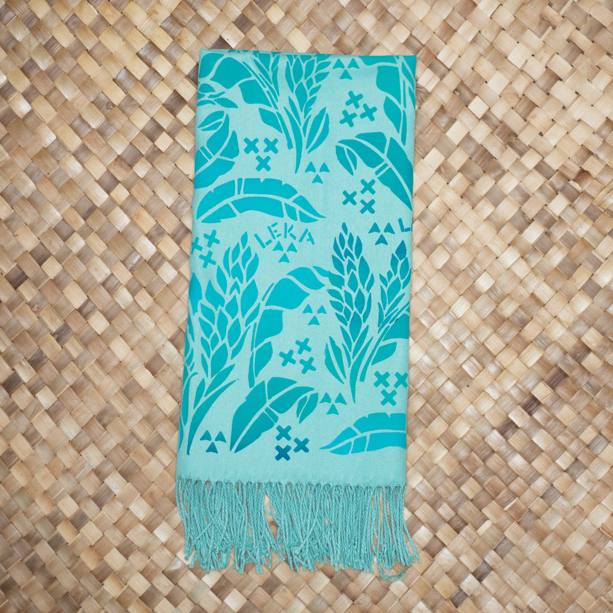 Green Elei Scarf - Teuila Design
