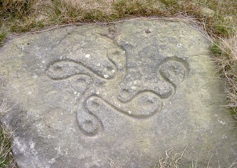 Swastika Stone at Ilkley Moor