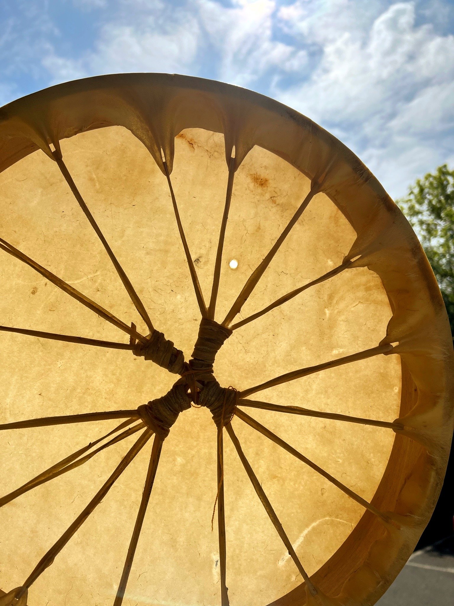 Shamanic Drums with Spirit Hole, for healing and journeying
