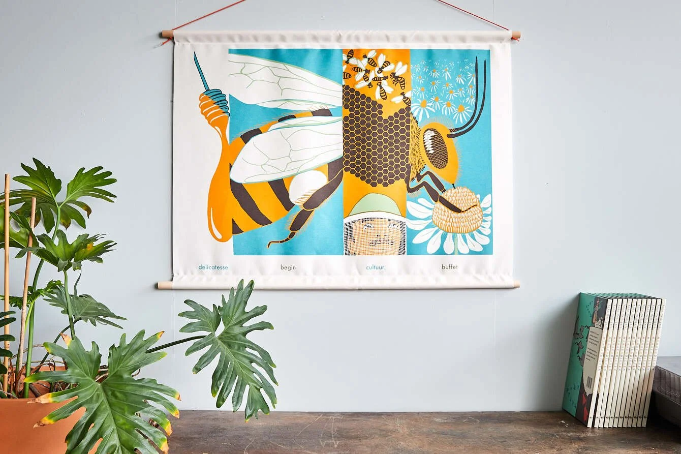 luxe textielposter - BIJ