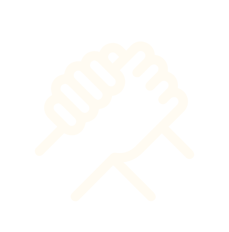 Icono de dos puños chocando, uno delante del otro, en blanco y negro.